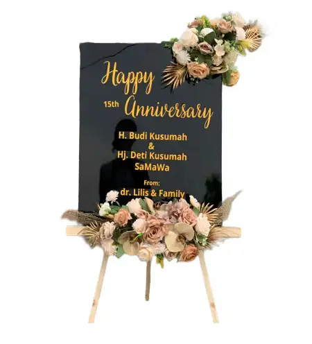 Papan Bunga Akrilik Kekenturan Dua