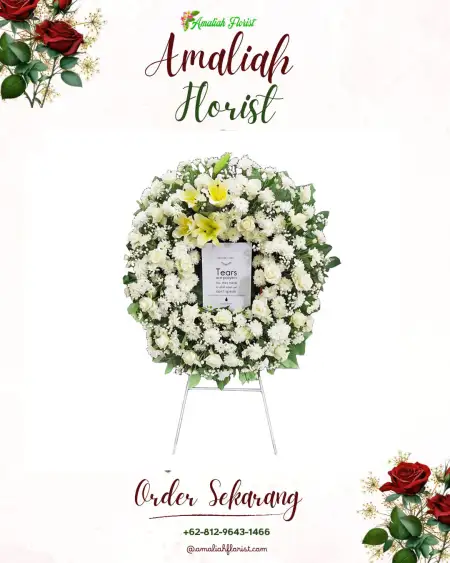 Krans Bunga Duka Kekenturan Dua